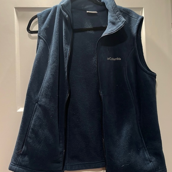 COPY - Columbia navy fleece vest size extra large - Picture 1 of 3